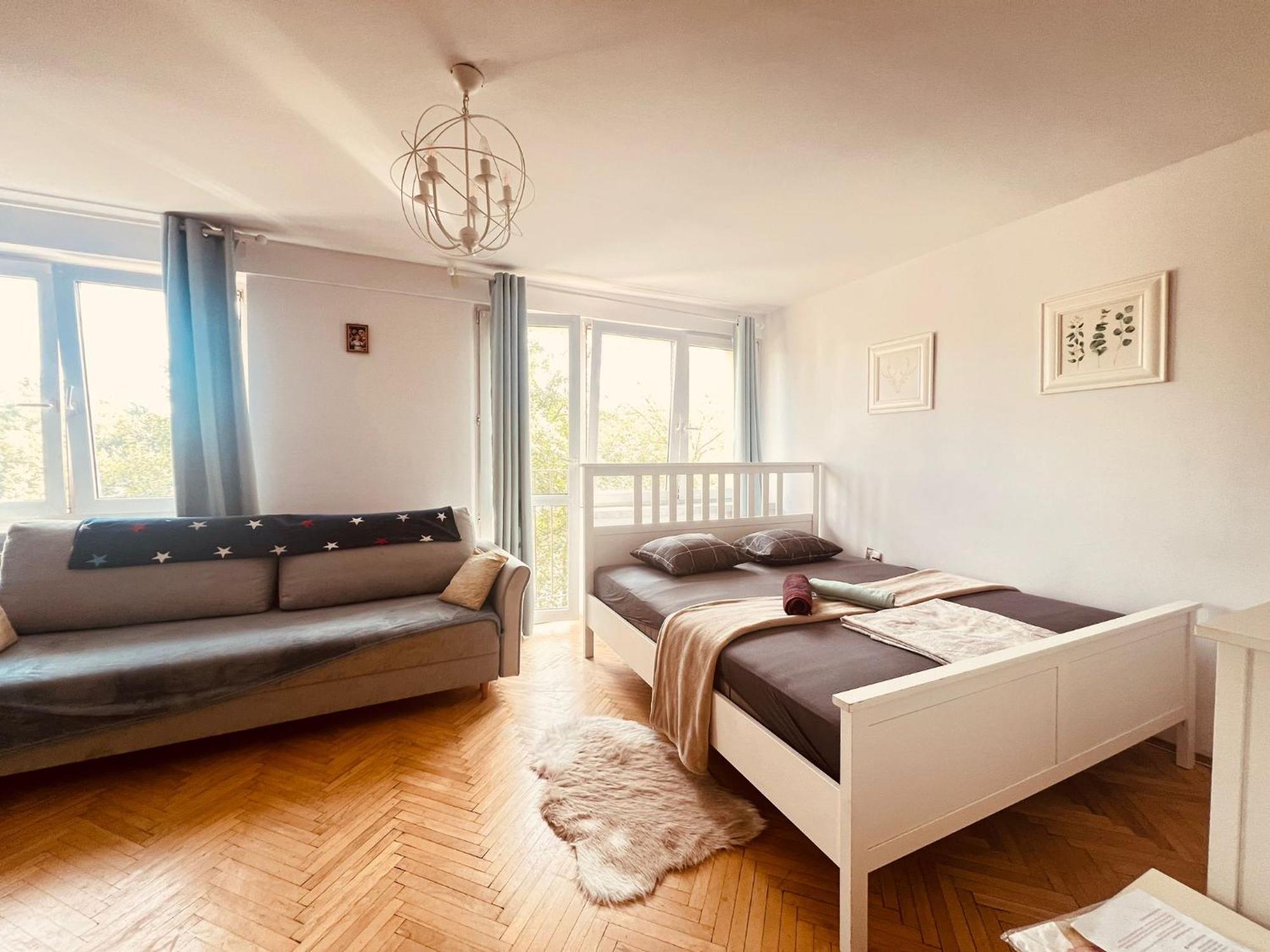 Centrum Studio Appartement Warschau Buitenkant foto